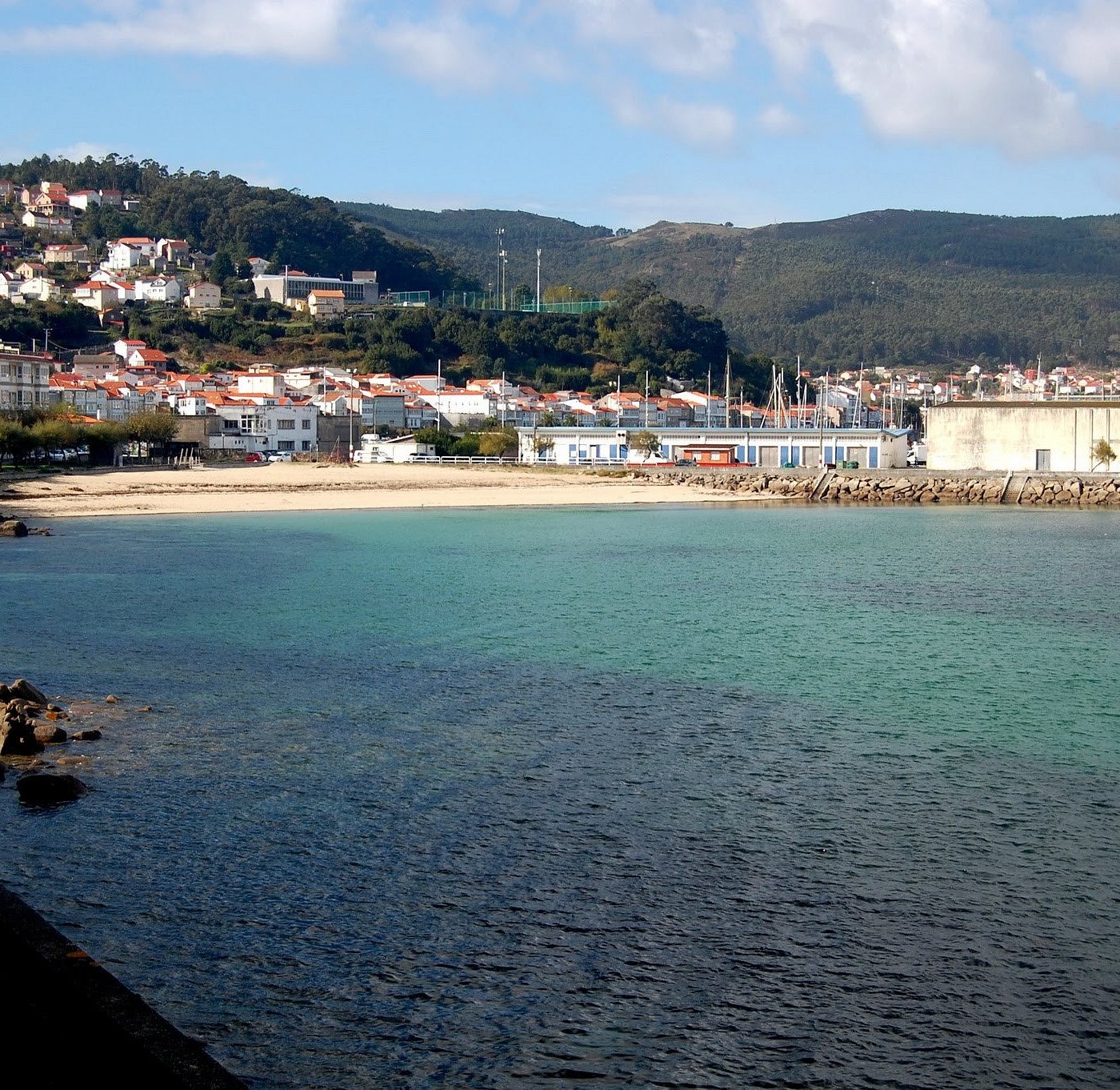 Muros, a fishing village on the motorcycle tour to Finisterre