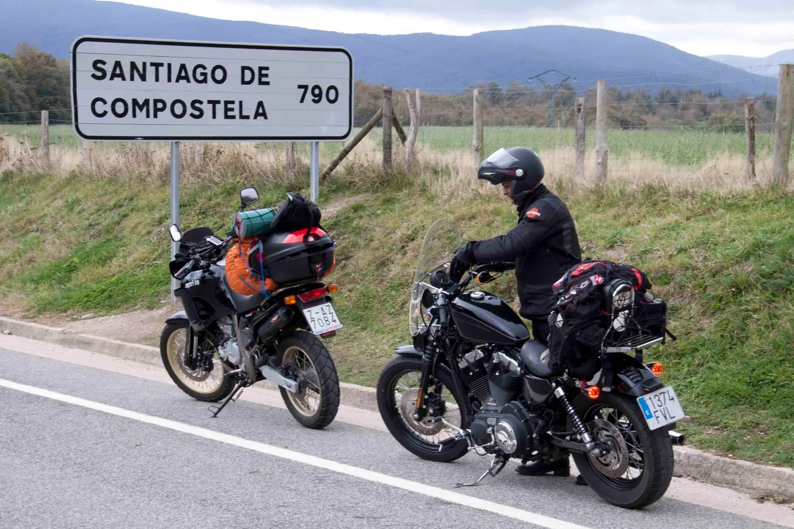 Camino de Santiago by motorcycle through Galicia